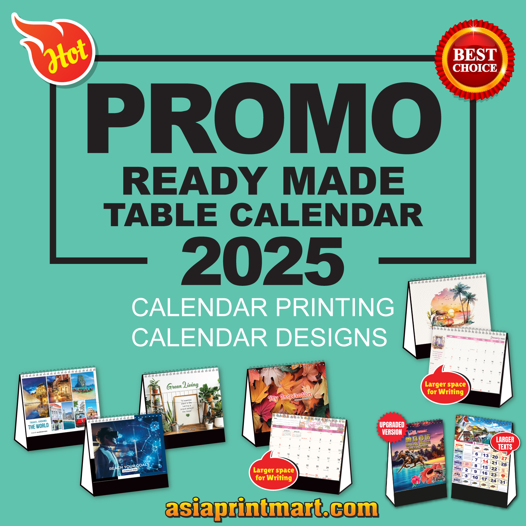 ready Made Table Calendars Printing Promotions 2025 | Custom made table calendar 2025